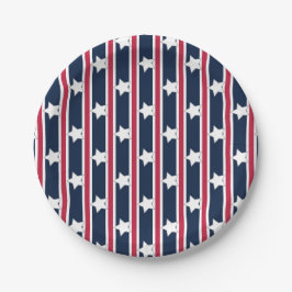 Roliga och flotta patriotiska stjärnor och ränder