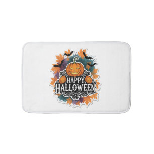 Roliga och läskiga Halloween-citat Glad Badrumsmatta