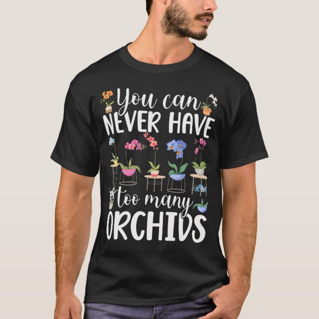 Roliga orkidéer Orkidéblomma Orkidéflüsterer T Shirt (Framsida)