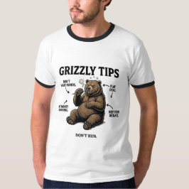Roliga överlevnadstips för grizzlybjörn Utomhus hu T Shirt