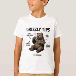 Roliga överlevnadstips för grizzlybjörn Utomhus hu T Shirt