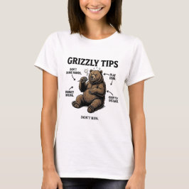 Roliga överlevnadstips för grizzlybjörn Utomhus hu T Shirt