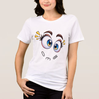 Roliga överraskade ögon t shirt