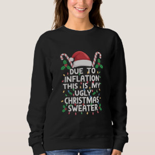 Roliga på grund av inflationen fula jultröjor t shirt