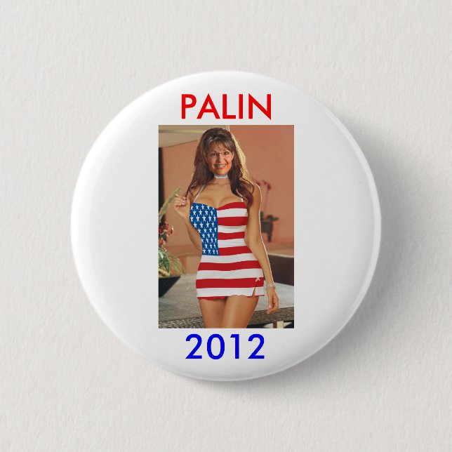 Roliga Palin 2012 knäppas (Anti Obama) den Palin t Knapp (Framsida)