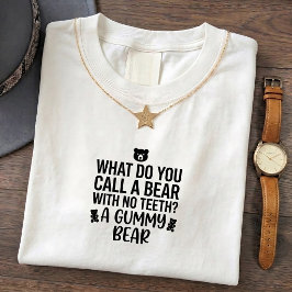 Roliga Pappa Skämt T-Shirts: Björn Samtal Med Tänd T Shirt