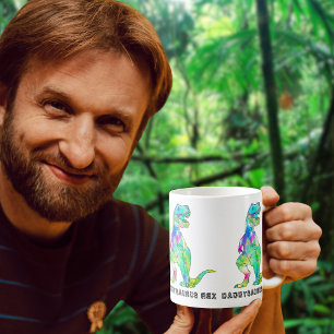 Roliga Pappasaurus T-Rex Kaffemugg