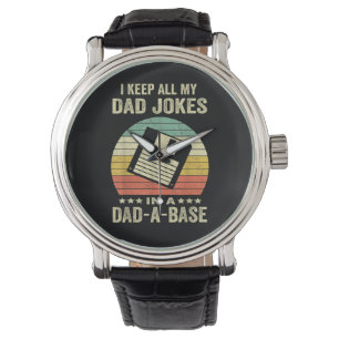 Roliga pappaskämt för män i dad-a-Base Armbandsur
