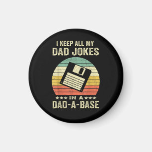 Roliga pappaskämt för män i dad-a-Base Magnet