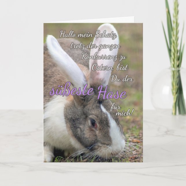 Roliga påskhälsningar för dina nära och kära! Kort (Framsida)