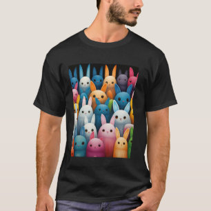 Roliga påskharar Flerfärgad design av Daniel T Shirt