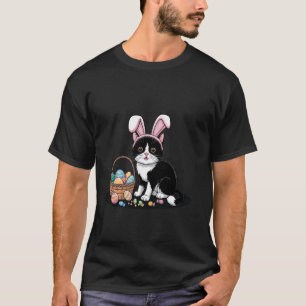 Roliga påskkatt kaninöron, söt kattälskare för t shirt
