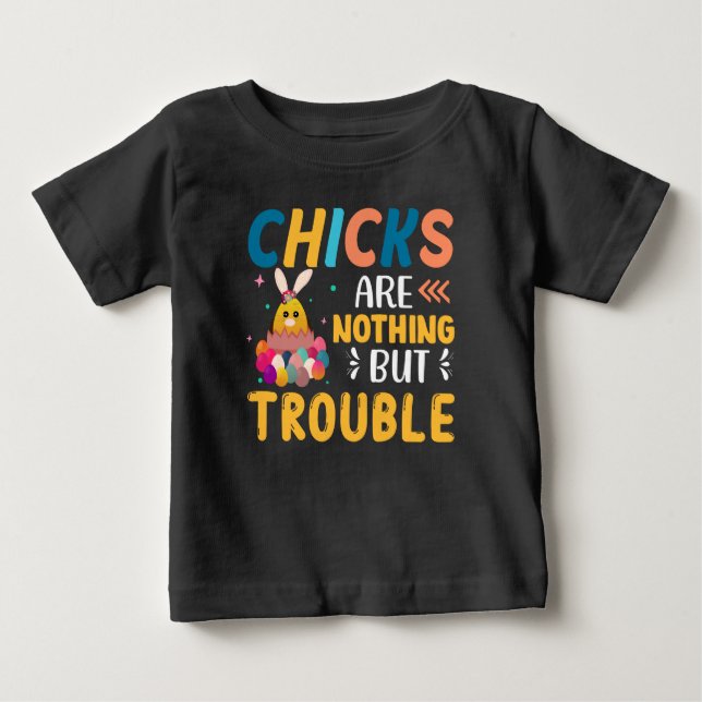 Roliga påskkycklingar är ingenting annat än proble t shirt (Framsida)