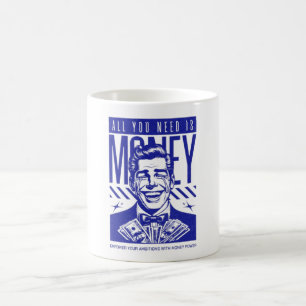 Roliga Pengar Motivation Kopparkopp - Kontorshets Kaffemugg