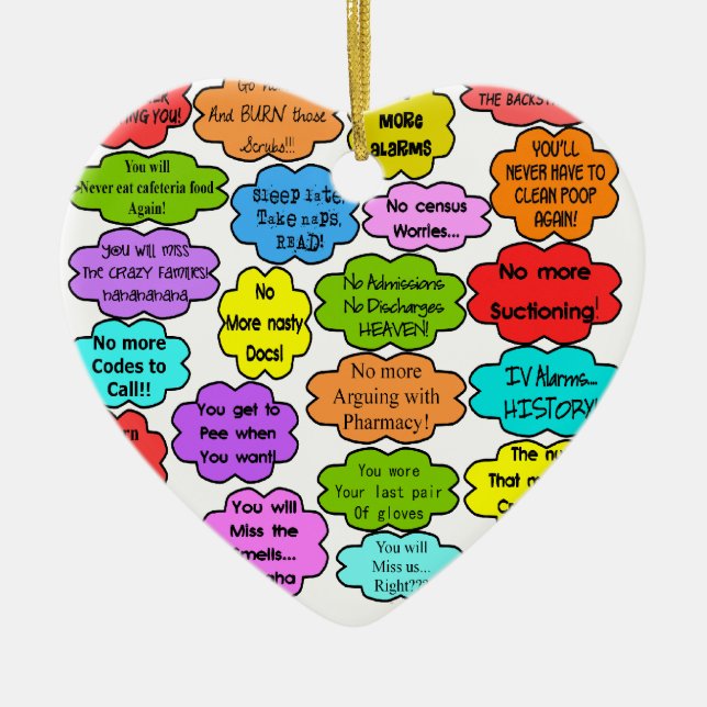 Roliga pensionerade tankar för julgransprydnad keramik (Framsidan)