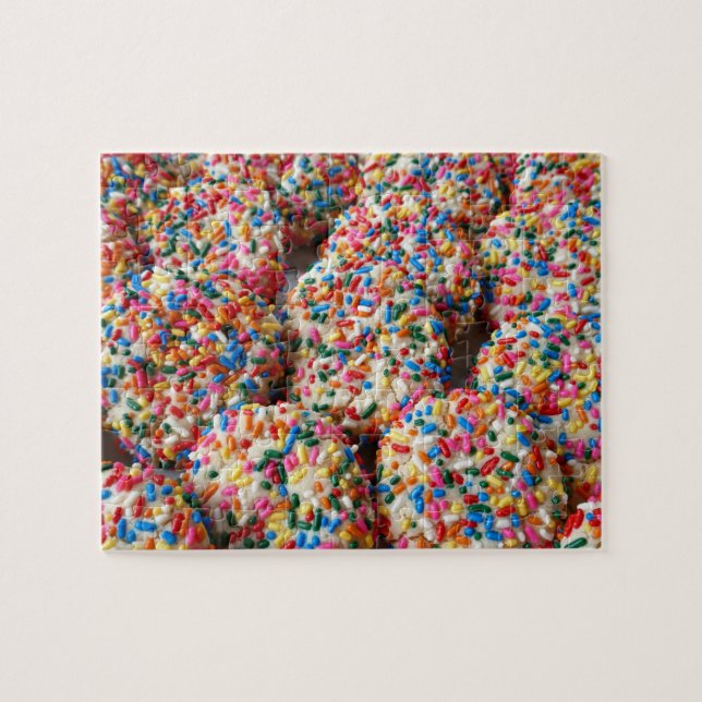 Roliga pepparkaksbakfoton pussel (Horisontell)
