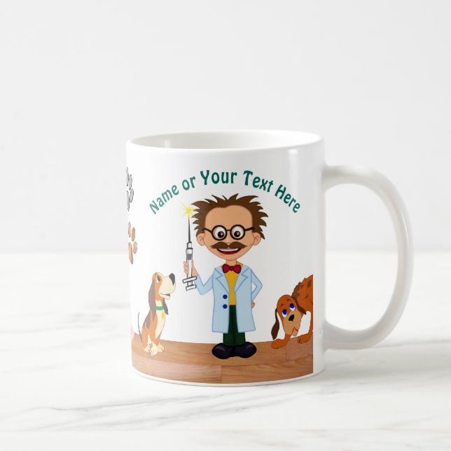 Roliga personliggåvor för din veterinär kaffemugg (Höger)