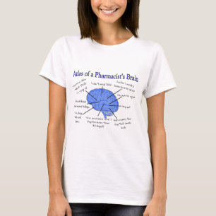 Roliga pharmacists hjärngåvor t-shirt