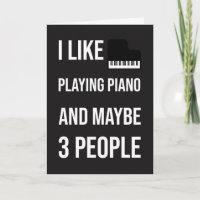 Roliga Pianistkort Pianospelare Musiker Humor