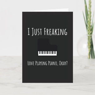 Roliga pianospelarkort pianist musiker keyboard kort