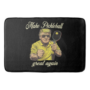 Roliga Pickleball-älskare Grafik Pickle Ball Badrumsmatta