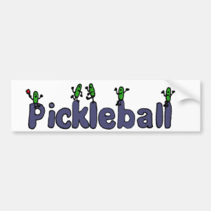 Roliga Pickleball brev med knipor Bildekal