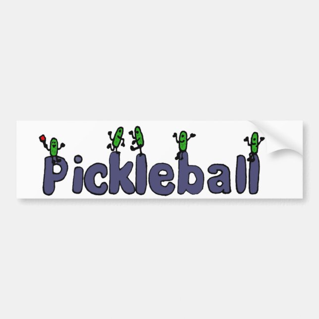 Roliga Pickleball brev med knipor Bildekal (Framsidan)