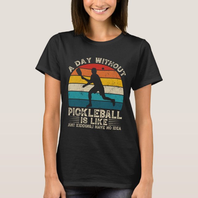 roliga pickleball-citat present, pickleball-presen t shirt (Framsida)