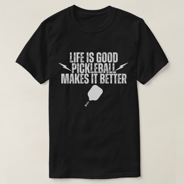 Roliga Pickleball Herr T-shirts | Pickleball (Design framsida)
