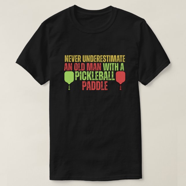 Roliga Pickleball Herr T-shirts | Pickleball (Design framsida)