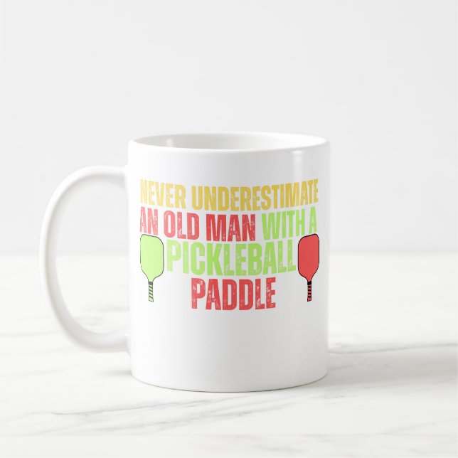 Roliga Pickleball Herr T-Shirts | Pickleball Kaffemugg (Vänster)
