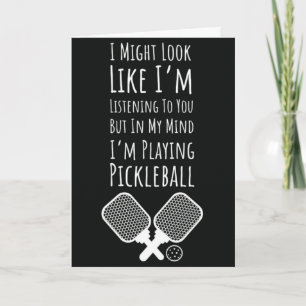 Roliga Pickleball-kort Humor För Pickleball-enthus Kort