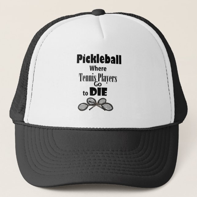 Roliga Pickleball var tennisspelarear går att dö Keps (Framsida)