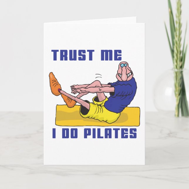Roliga Pilates Kort (Framsida)