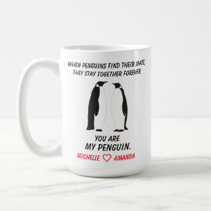 Roliga Pingvinmugg, Present till henne eller honom Kaffemugg