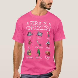 Roliga Pirater Pirat Checklista Kapardolk Skalle K T Shirt