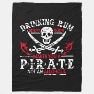 Roliga piratgåvor fleecefilt