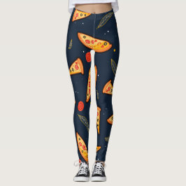 Roliga pizzaklyvningslegginsar leggings
