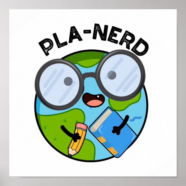 Roliga Planet Puns Planerd  Poster (Framsidan)