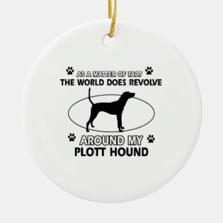 Roliga PLOTT-HUNDdesigner Julgransprydnad Keramik