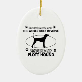 Roliga PLOTT-HUNDdesigner Julgransprydnad Keramik