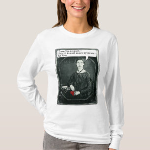 Roliga PoetEmily Dickinson valentin dag T-shirt
