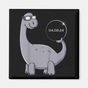 Roliga Pojkar Solförmörkelse Dino 04 08 Magnet