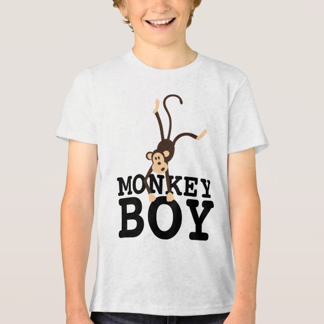 ROLIGA POJKAR T-SHIRTAR, MONKEY BOY T SHIRT (Framsida)