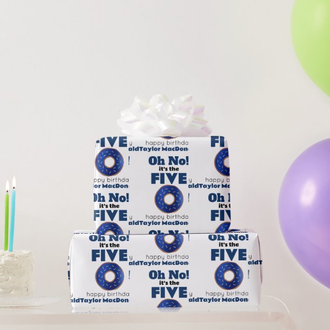 Roliga Polisdunkor 50-årsdag Presentpapper (Festgåvor)