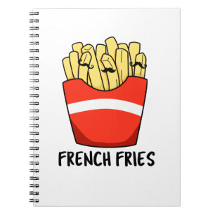 Roliga pommes frites-påskar anteckningsbok