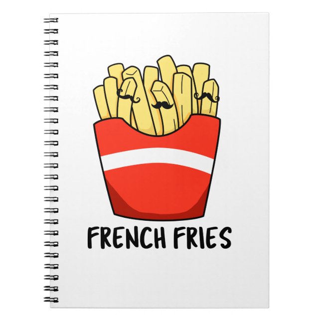 Roliga pommes frites-påskar  anteckningsbok (Framsidan)