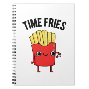 Roliga pommes frites skämt anteckningsbok
