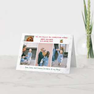 Roliga Positiva Hund Katt 4 Bilder Minimalistisk M Helgkort