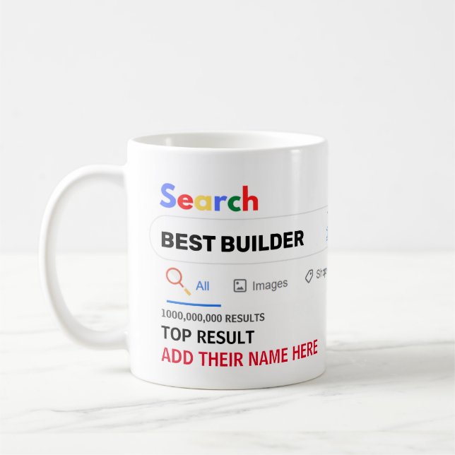 Roliga presenter BYGGARE HANDYMAN DEKORATÖR MÅLARE Kaffemugg (Vänster)